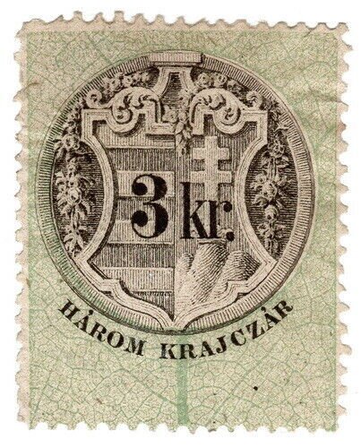 (I.B) Hungary Revenue : Duty Stamp 3kr