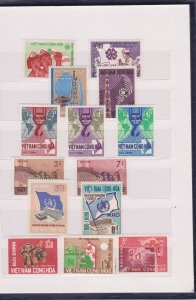 COLLECTION OF VIETNAM STAMPS IN SMALL STOCK BOOK - 95 MNH STAMPS