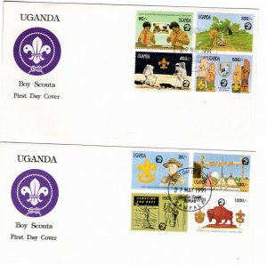 Uganda 1991 Sc 898-905 FDC