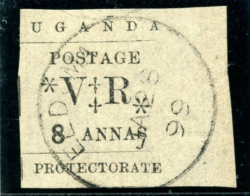 Uganda 1896 QV 8a black very fine used. SG 59. Sc 66.