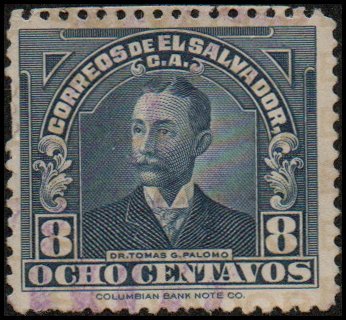 El Salvador 563  - Used - 8c Dr. Tomas Palomo (1935)