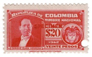 (I.B) Colombia Revenue : General Duty $20 (ABN Specimen)