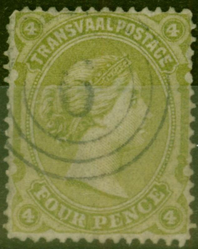 Transvaal SG136 1878 4d Sage-Green Fine Used