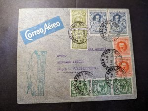 1932 Bolivia Airmail LZ 127 Graf Zeppelin Cover Cochabamba to Lorch Germany