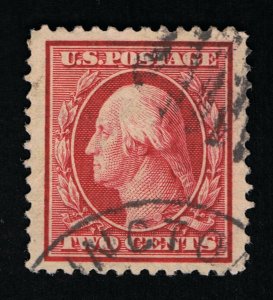 VERY AFFORDABLE GENUINE SCOTT #375 VF-XF USED 1910 CARMINE PERF-12 SL-WMK #12239