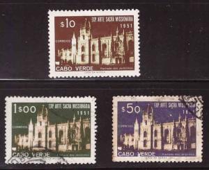 Cape Verde Scott 293-295 mixed Mint and Used set