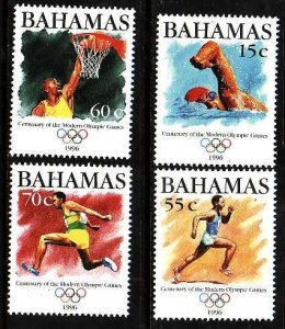 Bahamas-Sc#870-3- id9-unused NH set-Sports-Olympics-Atlanta-1996-