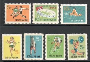 North Korea #251-257 Sports Mint Never Hinged cv$12.50 B284