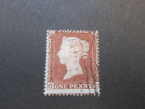 United Kingdom 1855 Sc 8 Red penny FU