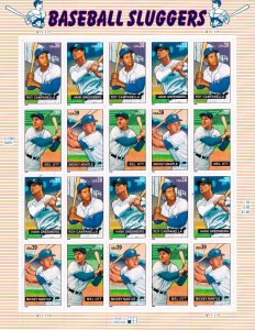 U.S. Full Sheet-Baseball Scott 4080-4083 Pane of 20/ JV-282