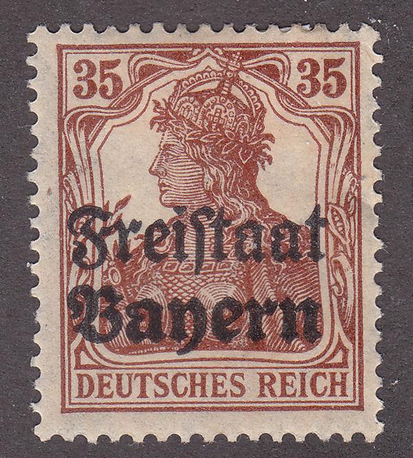 Bayern 184 Hinged 1919 Germania O/P