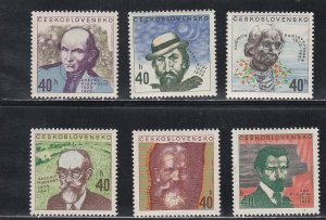 Czechoslovakia, # 1819-1824, Portraits, Mint NH