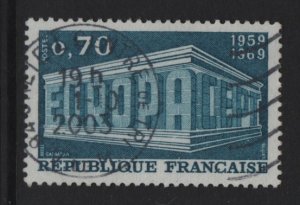 France  #1246 used  1969  Europa 70c