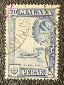 Malaya - Perak Scott #133 used