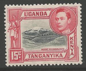 KENYA, UGANDA & TANGANYIKA SG137 1938 15c PERF 13¼ MTD MINT