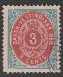 U.S. Scott Scott #6 Danish West Indies - Possession Stamp - Used Single