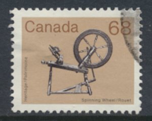 Canada  Sc# 933  SG 1068  - Used  Spinning Wheel  see details & scan