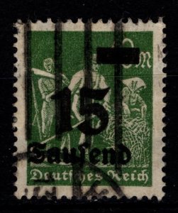 Germany 1923 Surch. with Value in Tausend or Millionen, 15T on 40m [Used]