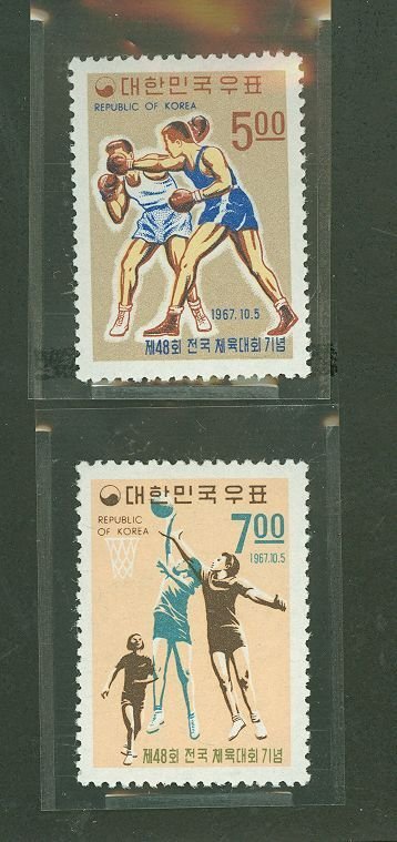 Korea #588-89 Mint (NH) Single (Complete Set)