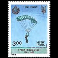 INDIA 1986 - Scott# 1127 Parachutists Set of 1 LH