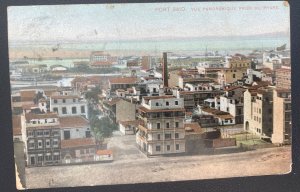 1906 Port Said Egypt Picture Postcard Cover To Cornwall England Panoramic View