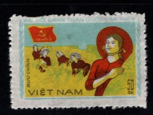 Unified Viet Nam Scott 1170 Unused Women Harvesting Rice stamp