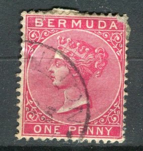 BERMUDA; 1890s early classic QV issue fine used 1d. value