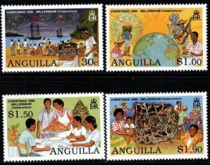 ANGUILLA SG1044/7 1999 CHRISTMAS MNH