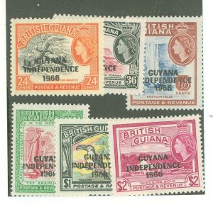 Guyana #13-18 Unused Multiple