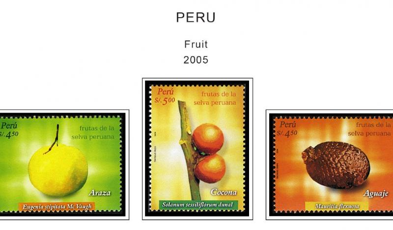 COLOR PRINTED PERU 2000-2010 STAMP ALBUM PAGES (92 illustrated pages)