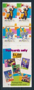 [74573] Australia 1999 Children TV Banana Teddy Bear Self Adh. Booklet MNH