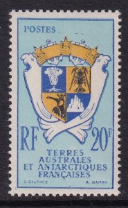 French Southern and Antarctic Territories 15 Coat of Arms MNH VF