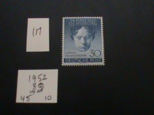 GERMANY BERLIN 1952 MNH SC 9N80 SET XF 45 EUROS (117)