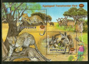 Botswana 2001 Leopard Bat Eared Fox Wildlife Animal Fauna Sc 717a M/s MNH # 1...