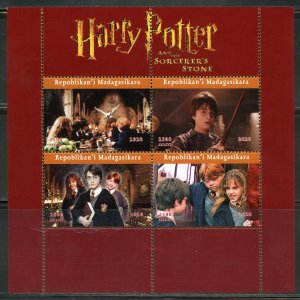 MADAGASCAR HARRY POTTER AND THE SORCERER'S STONE  SHEET MINT NEVER HINGED