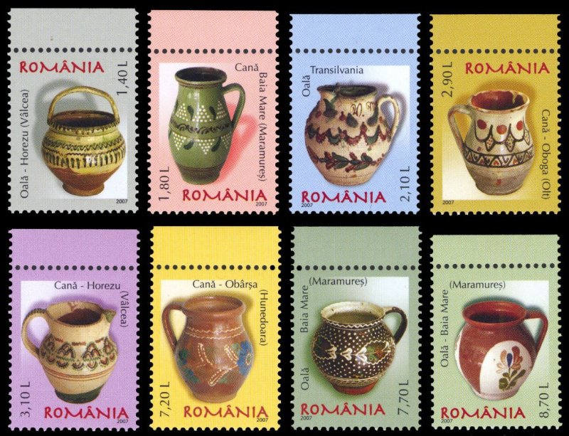 Romania 2007 Scott #4978-4985 Mint Never Hinged