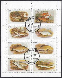 Staffa SF 83 (2) CTO sheet of 8 BIN $4.00