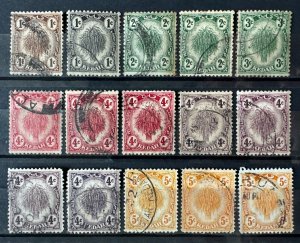 MALAYA 1919-40 KEDAH 15V Used various watermarks & shades M5590