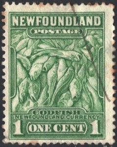 Newfoundland SC#183 1¢ Atlantic Cod (1932) Used