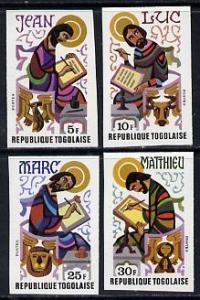 Togo 1978 The Evangelists set of 4 imperf from limited pr...