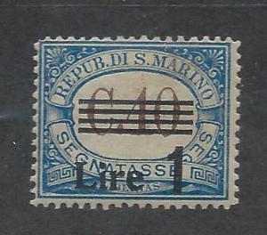 SAN MARINO SC# J56 FINE LH 1936