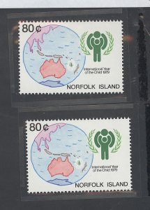 Norfolk Island #250  Single