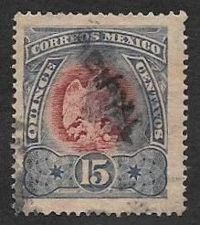 SMI) 1899 MEXICO, AGUILITA, WITH USED DIFFUSED OFFICIAL STAMP, SCTO54