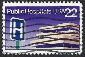 United States #2210 22¢ Public Hospitals (1986). Used.