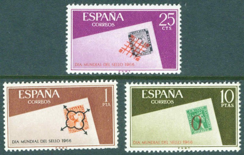 SPAIN Scott 1350-1352 MNH** 1966 set