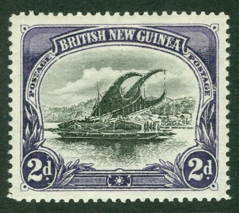 SG 3 Papua (British New Guinea) 1901-05. 2d black & violet. Lightly mounted...