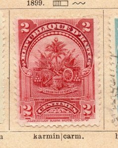 Haiti 1899 Early Issue Fine Mint Hinged 2c. NW-238878