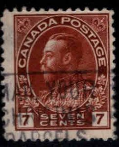 CANADA Scott 114 Used KGV 1924 red brown 1924 stamp CV $10