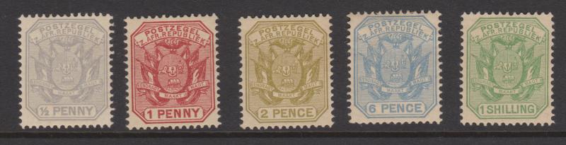 Transvaal 1894 Sc#148-152 Mint