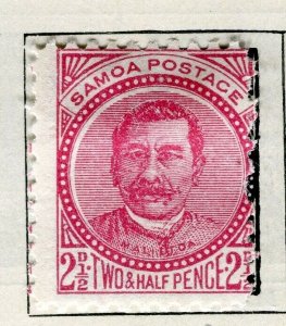SAMOA; 1887 classic Portrait type issue Mint hinged 2.5d. value